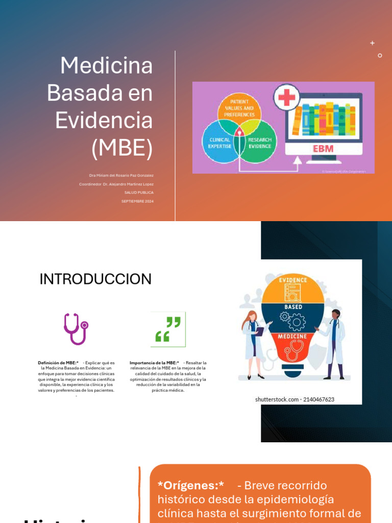 Medicina Basada en Evidencia (MBE) - EXPO 24 SEP | PDF | Evidencia ...