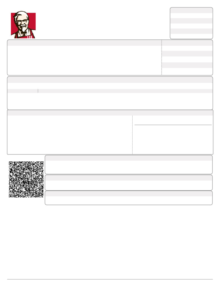 Factura KFC Comida | PDF