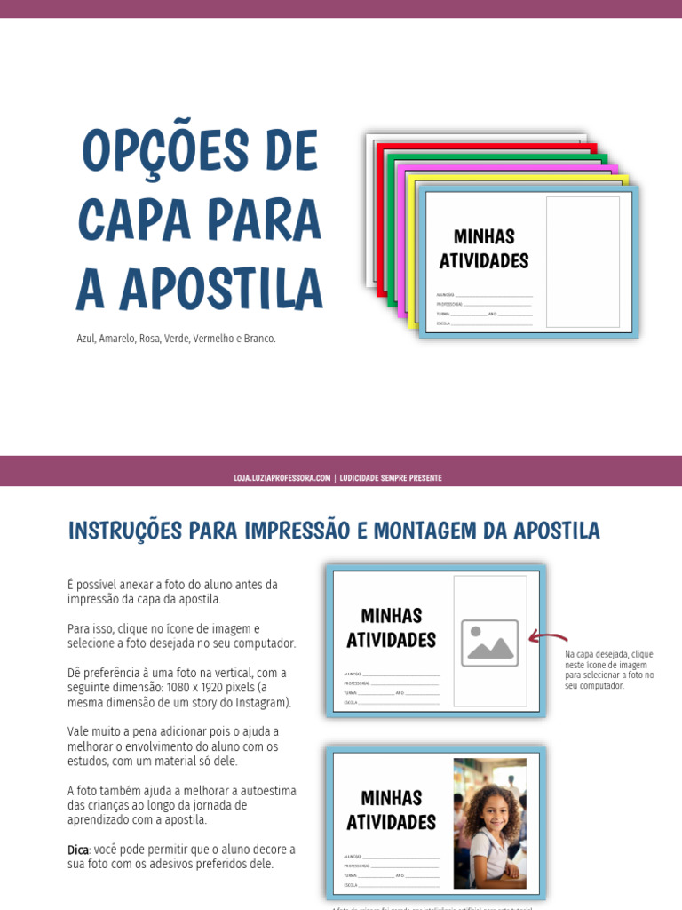 Capas Personalizadas para Apostilas | PDF