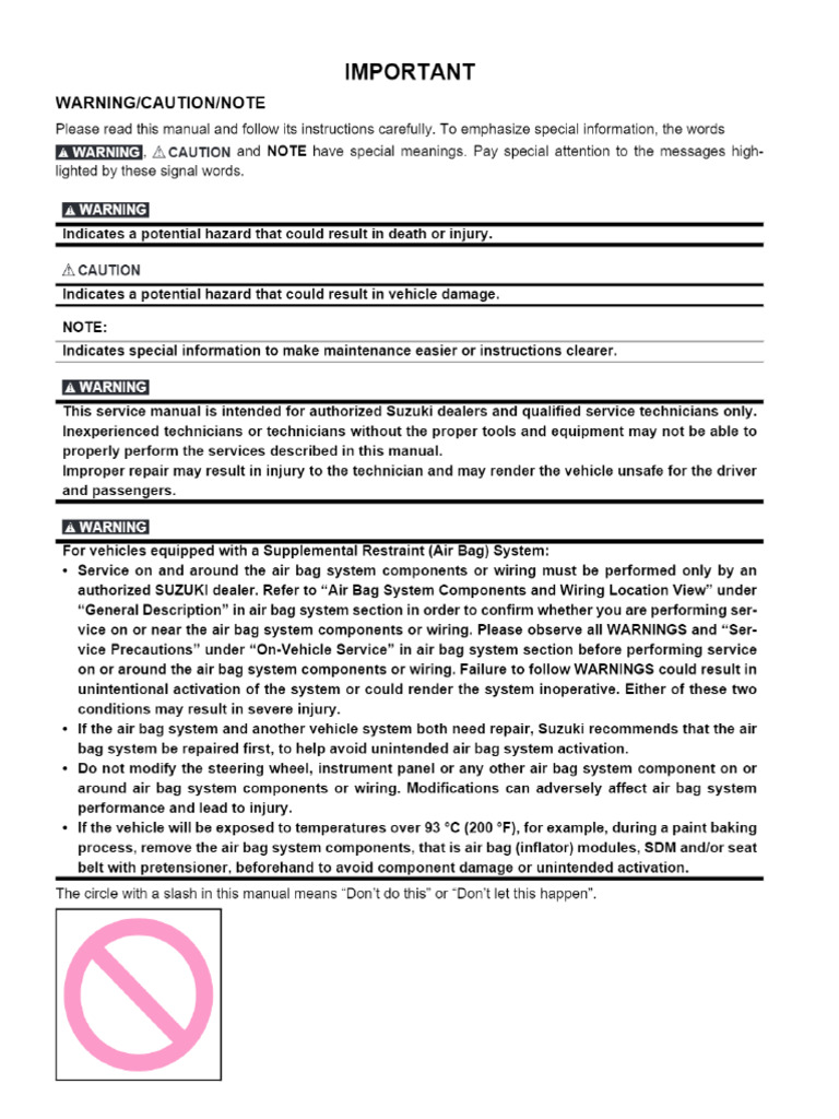 Suzuki K9K M13 Service Manual Jimny | PDF