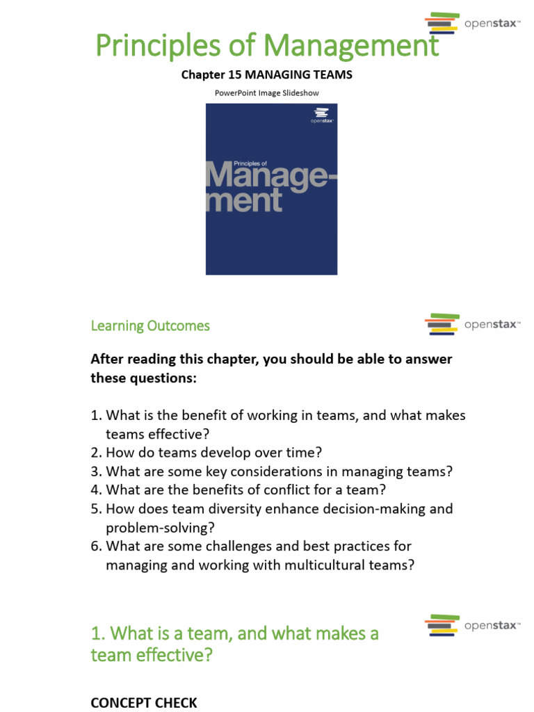 Managing Effective Teams in Organizations | PDF | Creative Commons ...