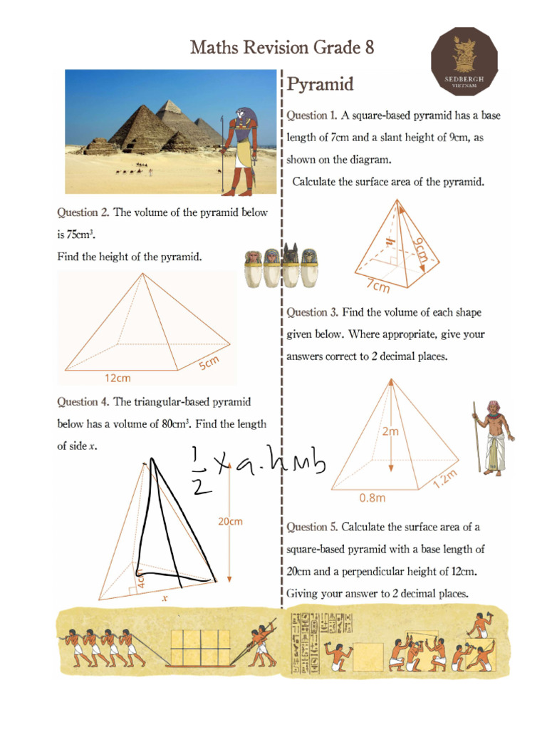 Grade 8 Maths Revision Guide | PDF | Triangle | Geometry