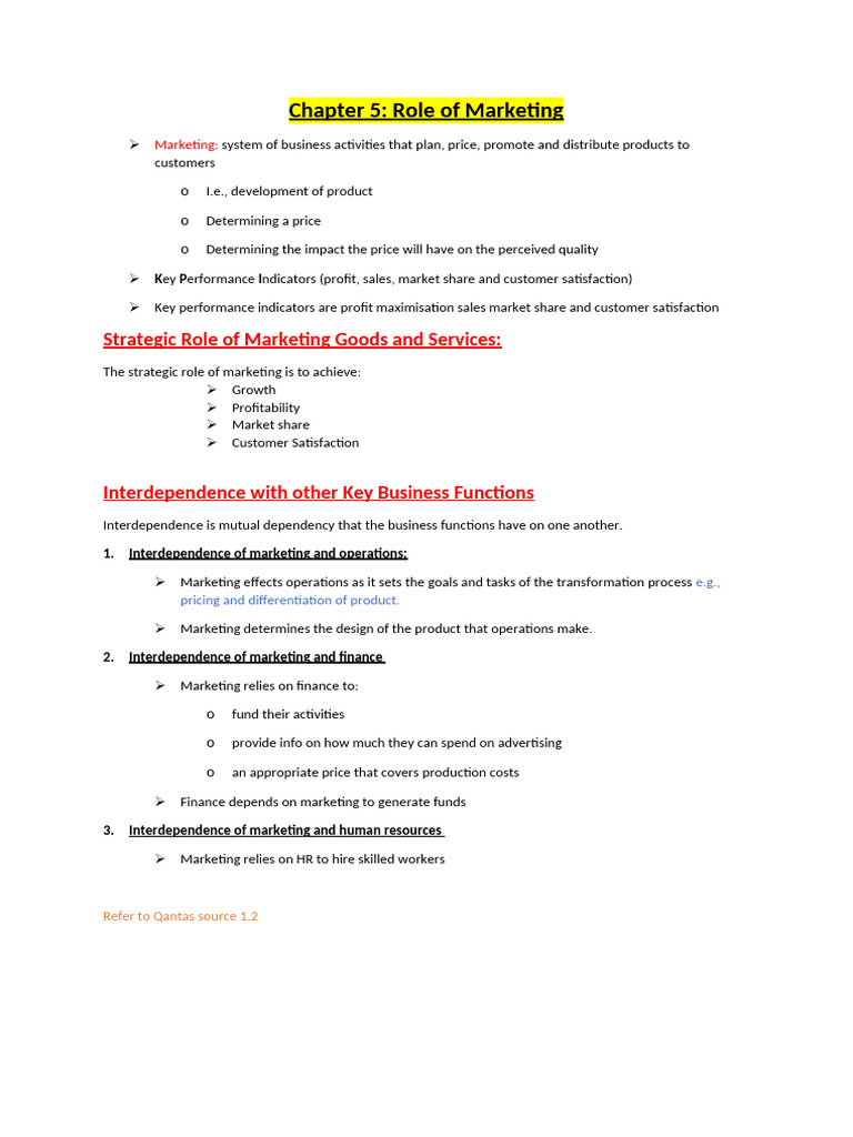 12 Business Notes - Marketing | PDF | Marketing | Pricing