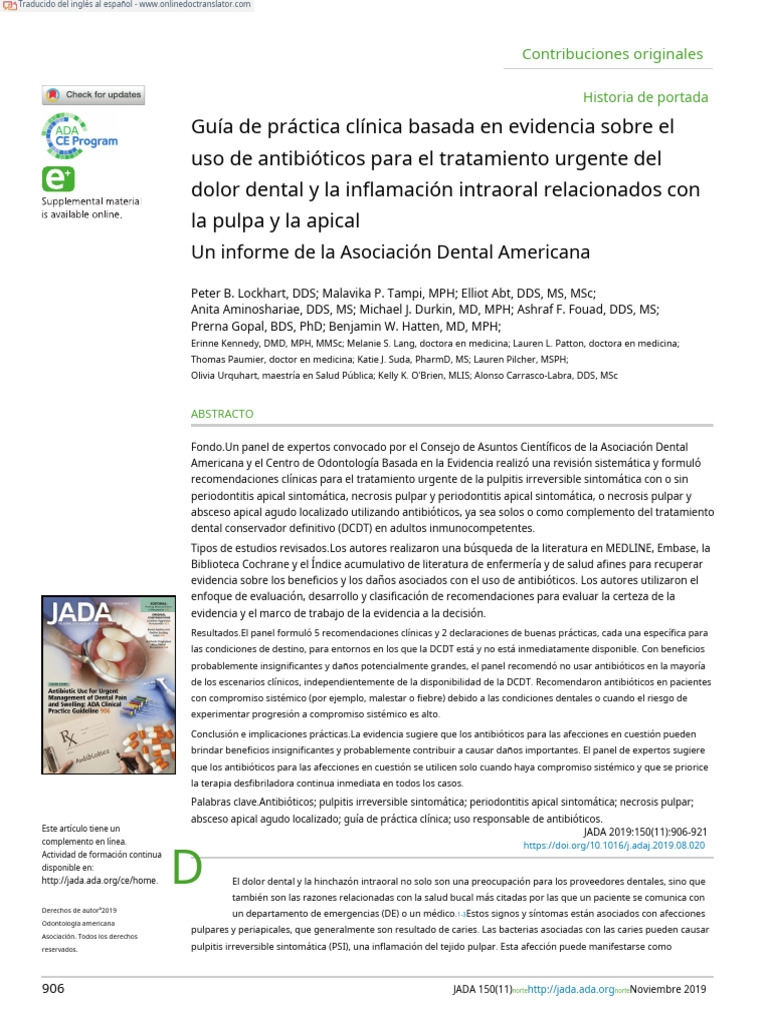 Evidence Based Clinical Practice Guideline On Anti - En.es | PDF ...