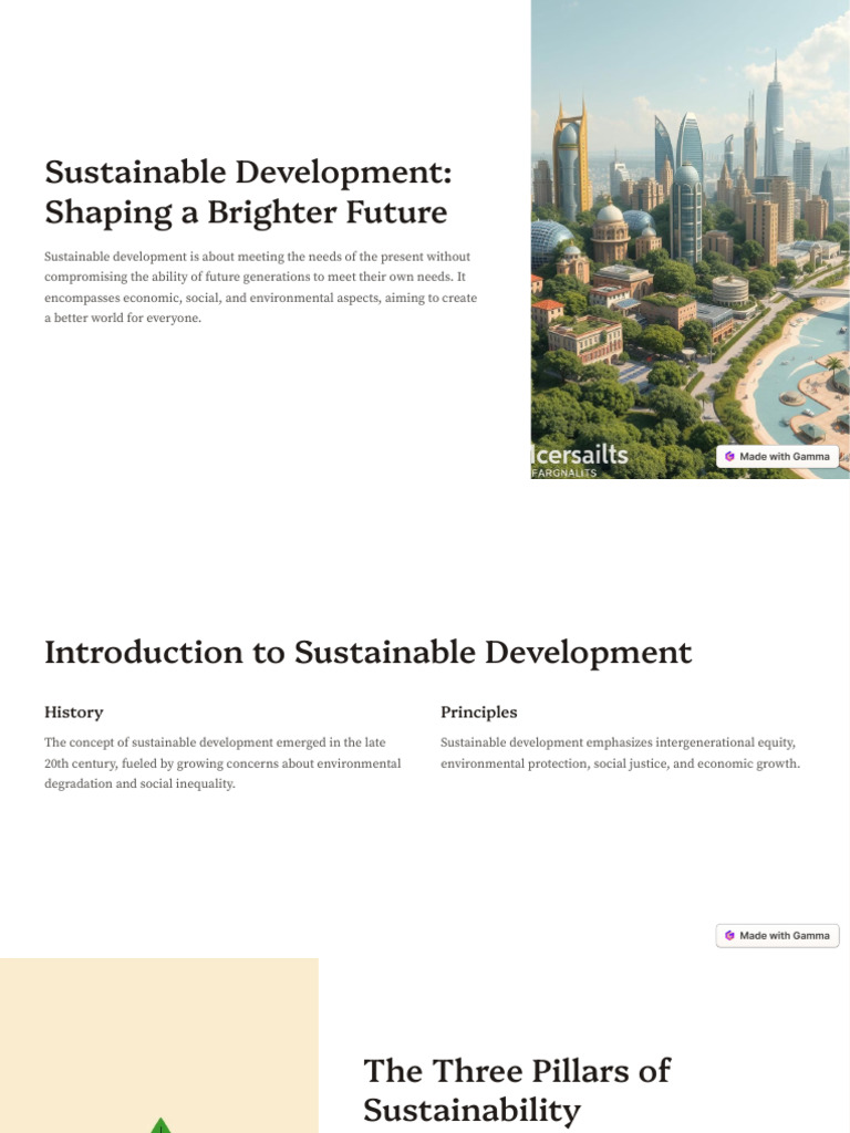 Sustainable Development Overview and Strategies | PDF | Sustainability ...
