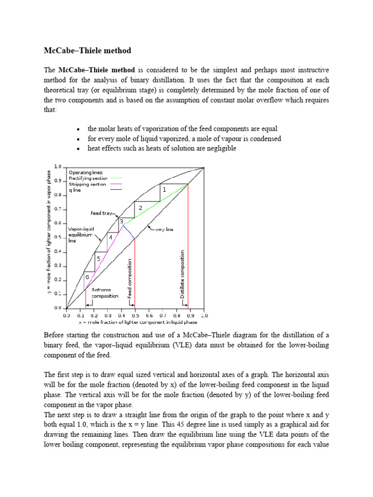 4-2 Mc Cabe thiele(2) | PDF | Distillation | Unit Operations