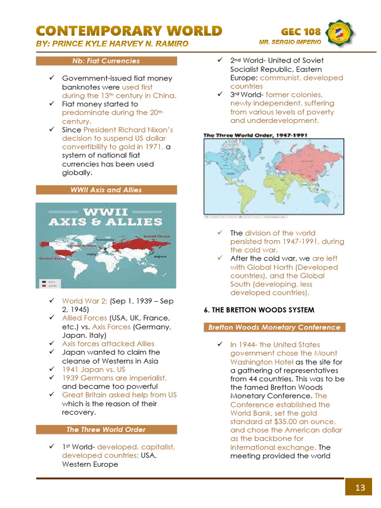 History of Global Currency and Trade | PDF | World Trade Organization ...