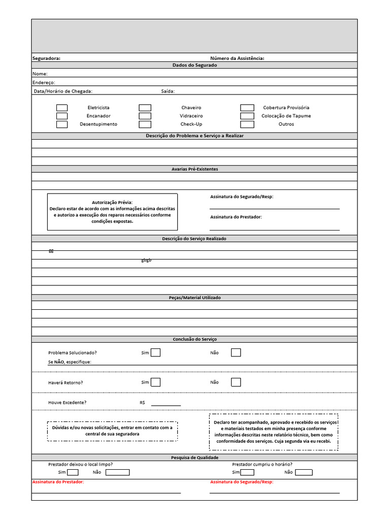 PROCD - RESD04 - Modelo Checklist Linha Básica | PDF