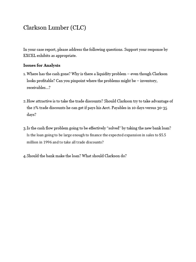 Clarkson Lumber 19 | PDF