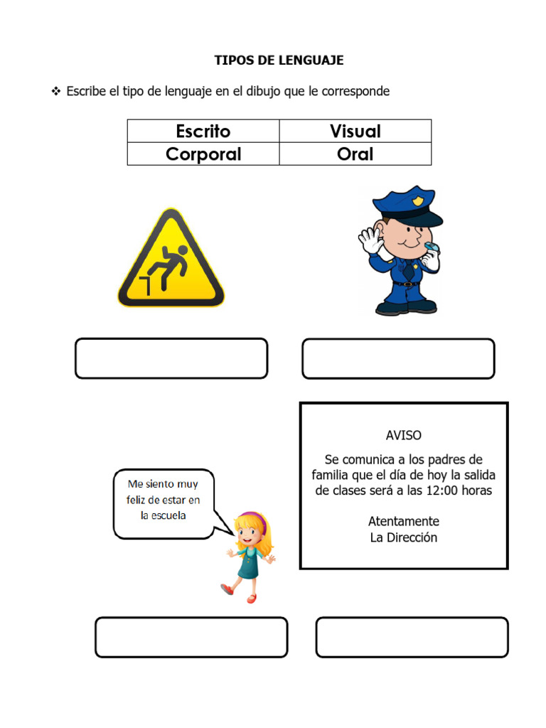 Tipos de Lenguaje y Emociones en Niños | PDF | Las emociones ...