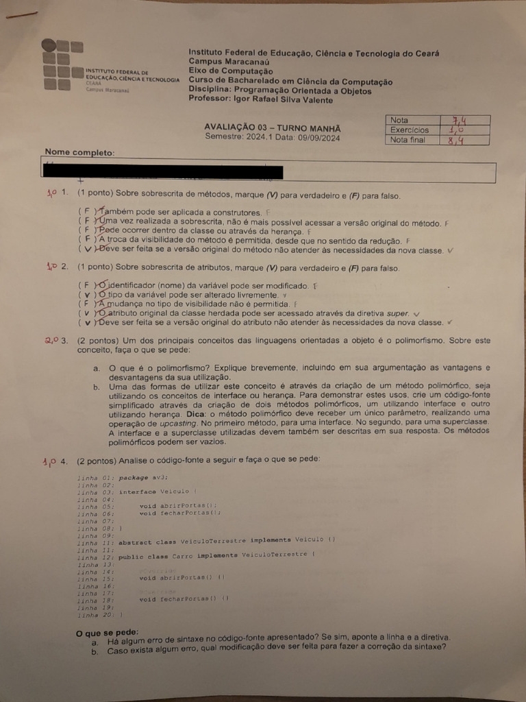Verdadeiro ou Falso: Classes Abstratas e Interfaces | PDF | Programação ...