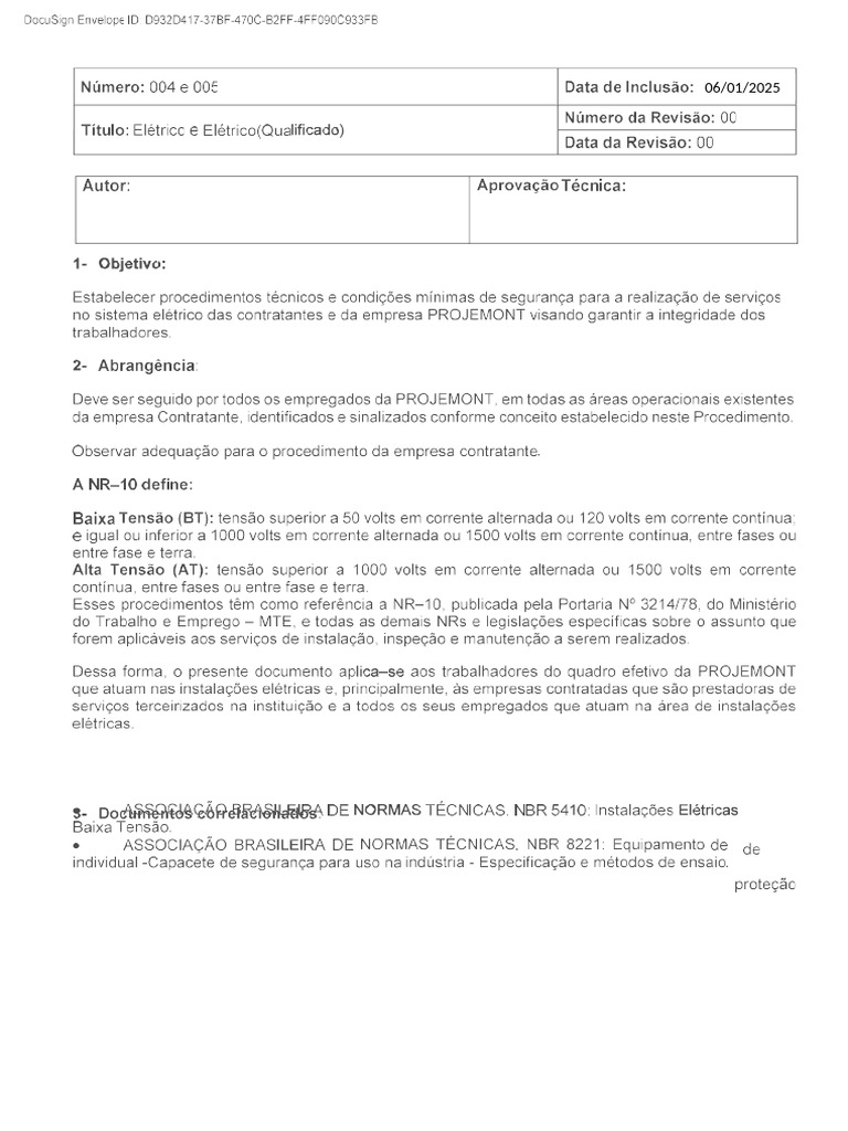 004 - 005 - Elétrico e Elétrico (Qualificado) | PDF