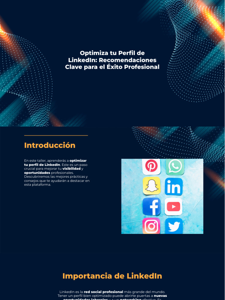 Optimiza tu Perfil de LinkedIn Efectivamente | PDF | Posicionamiento en ...