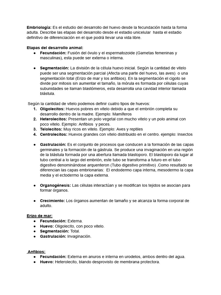 Embriologia | PDF | Embrión | Feto