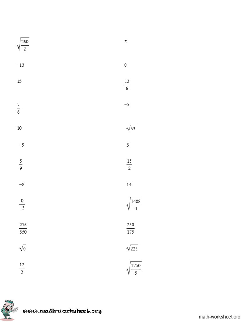 Beginning Algebra Sets of Numbers Hard | PDF