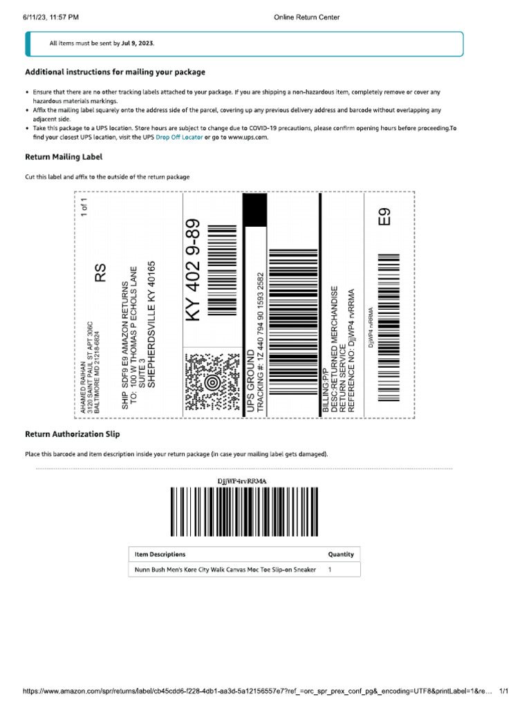 Refund Shoe | PDF