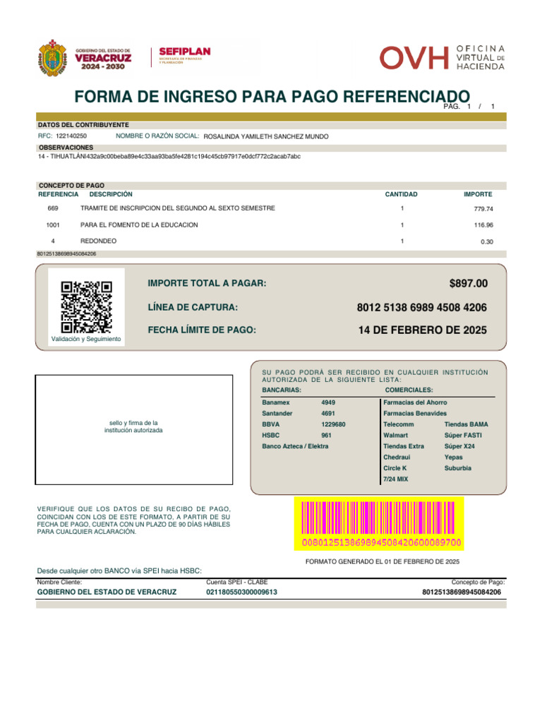 Ingreso para Pago Referenciado | PDF | Bancos | Finanzas personales