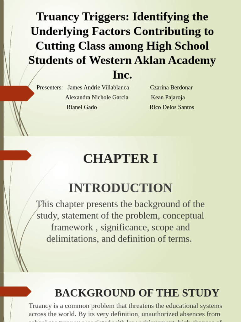 Truancy Triggers 101225 | PDF | Quantitative Research | Sampling ...