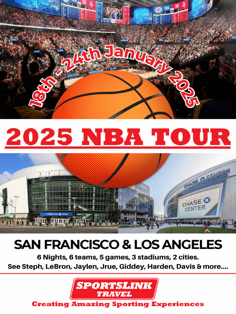 2025 NBA Tour: San Francisco & LA | PDF | Travel Visa | Boston Celtics