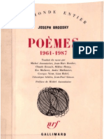 Brodsky - Poèmes 1961-1987 - 1987