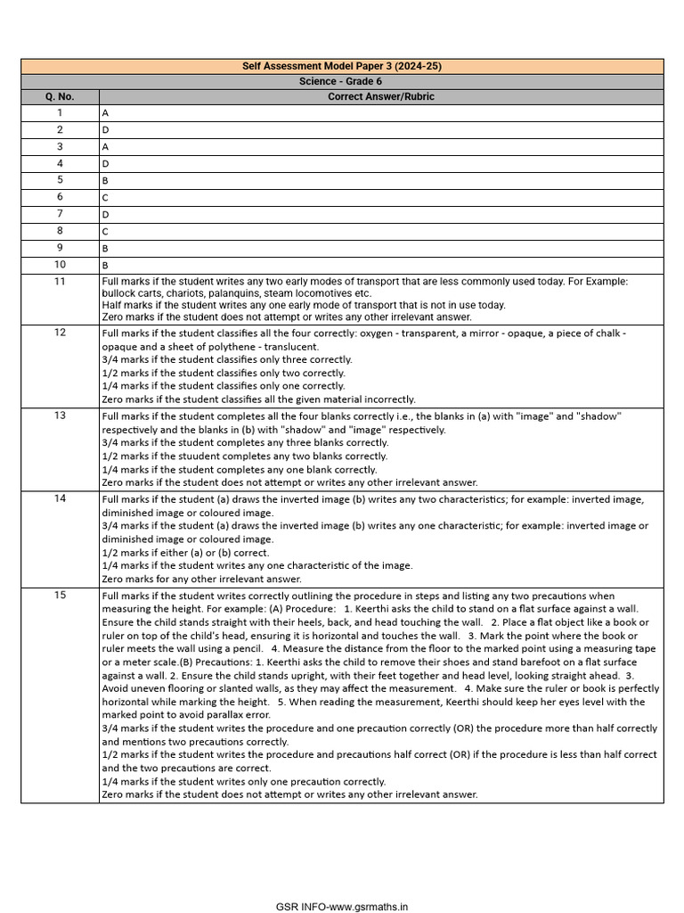6 To 8 Science SCERT Official Key | PDF | Sex