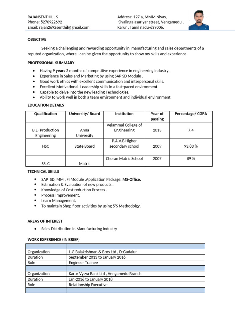 rajan resume 16.11.2024 | PDF | Business
