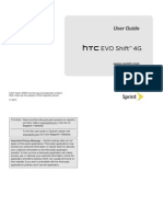 Sprint HTC EVO Shift 4G Manual