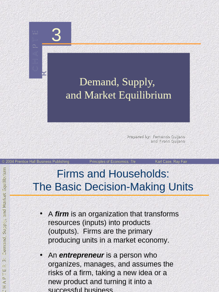 Demand, Supply, and Market Equilibrium | PDF | Supply (Economics ...