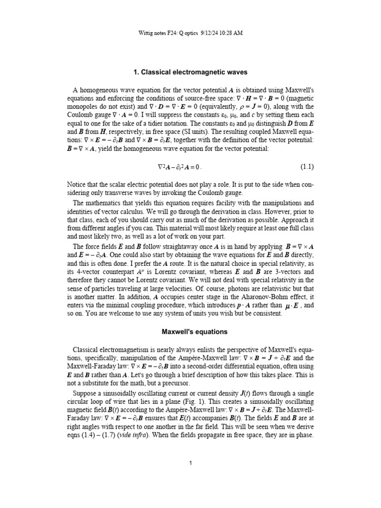 Classical Waves 9.12.24 | PDF | Waves | Special Relativity