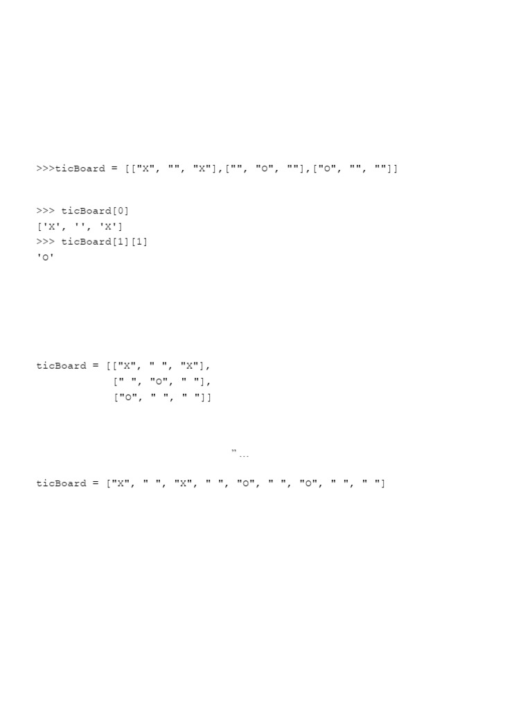 Python 2D Lists for Beginners | PDF