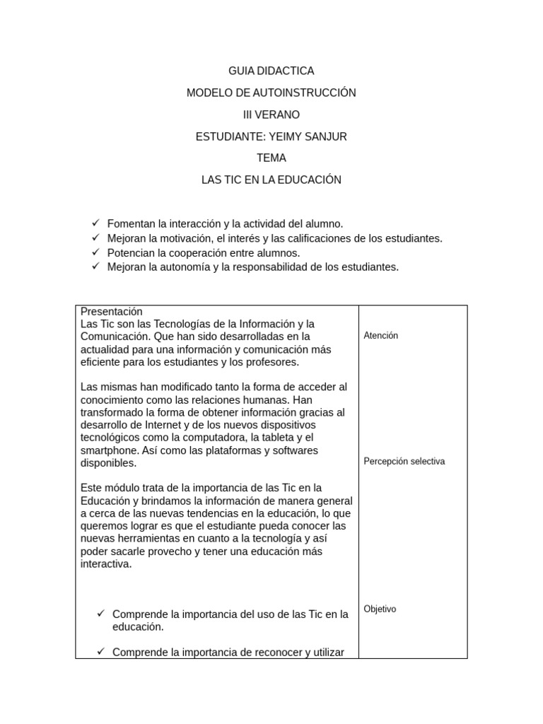 Guía Didáctica de Las TIC | PDF | Tecnología de información y ...