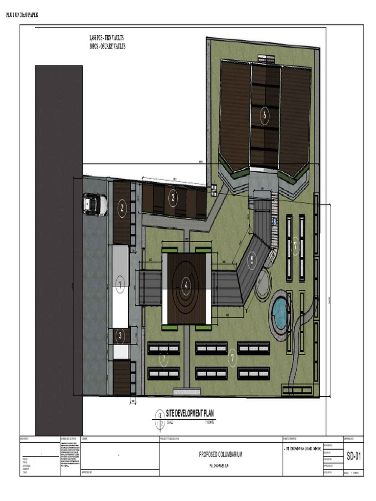 Site Development Plan for Columbarium | PDF