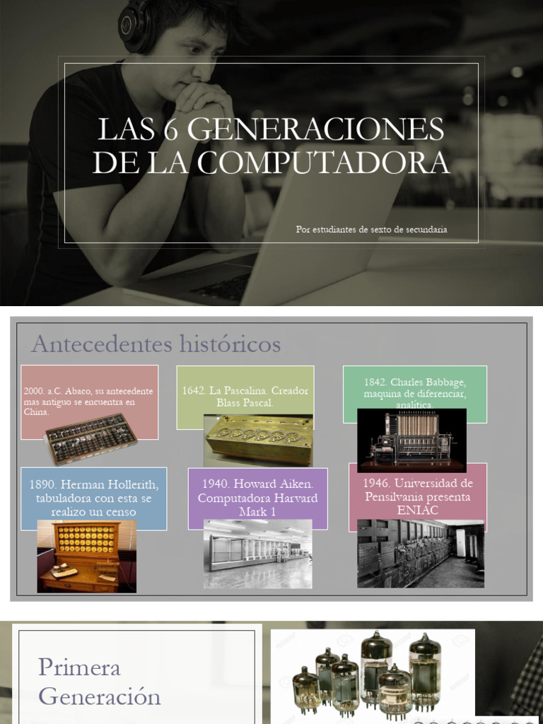 Evolución de las Generaciones de Computadoras | PDF | Circuito ...