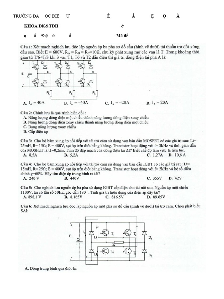 Đề 2 ĐTCS | PDF