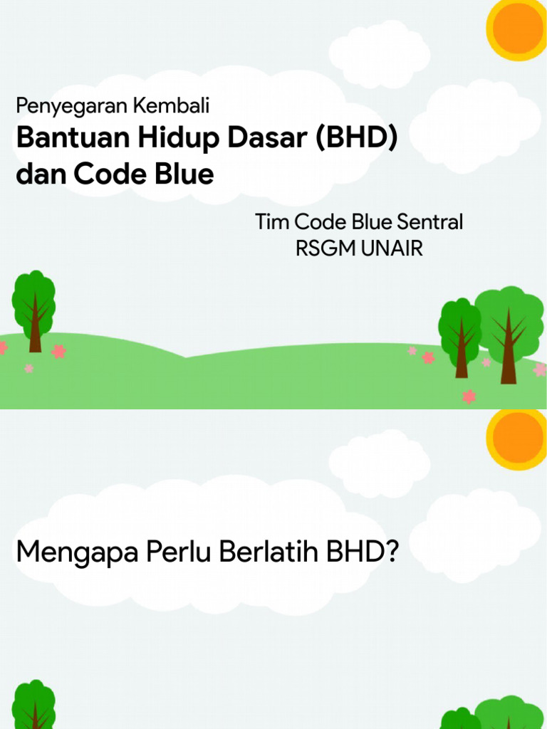 Panduan BHD dan Code Blue RSGM UNAIR | PDF