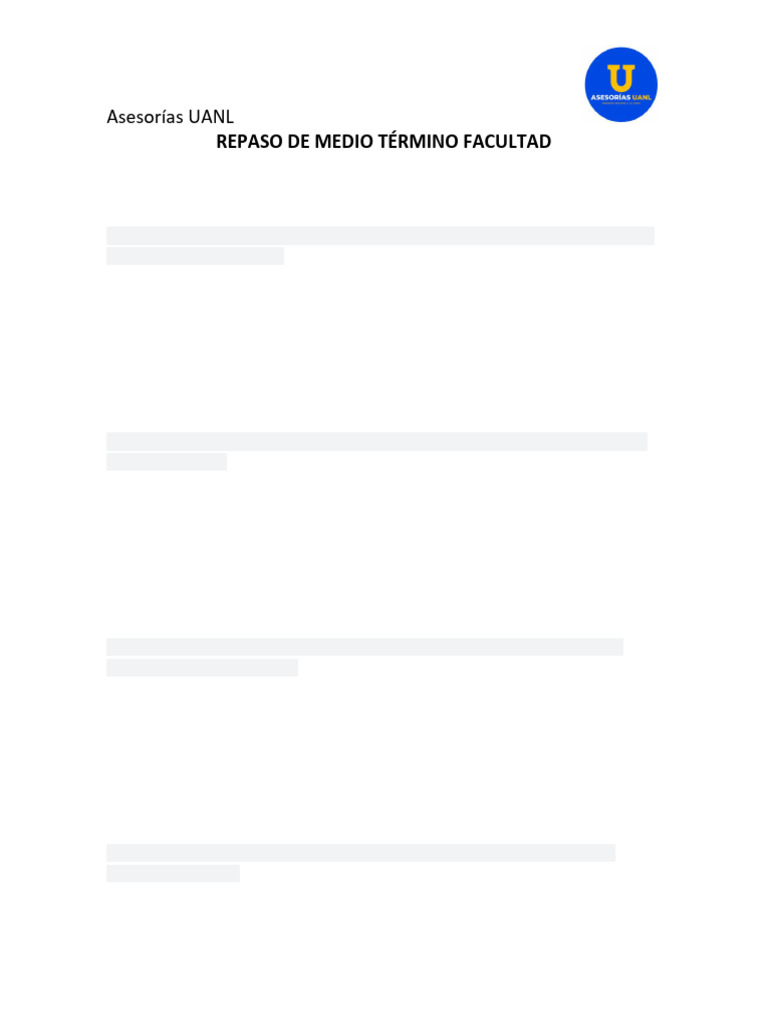 Repaso de Medio Término Facultad | PDF | Funciones trigonométricas