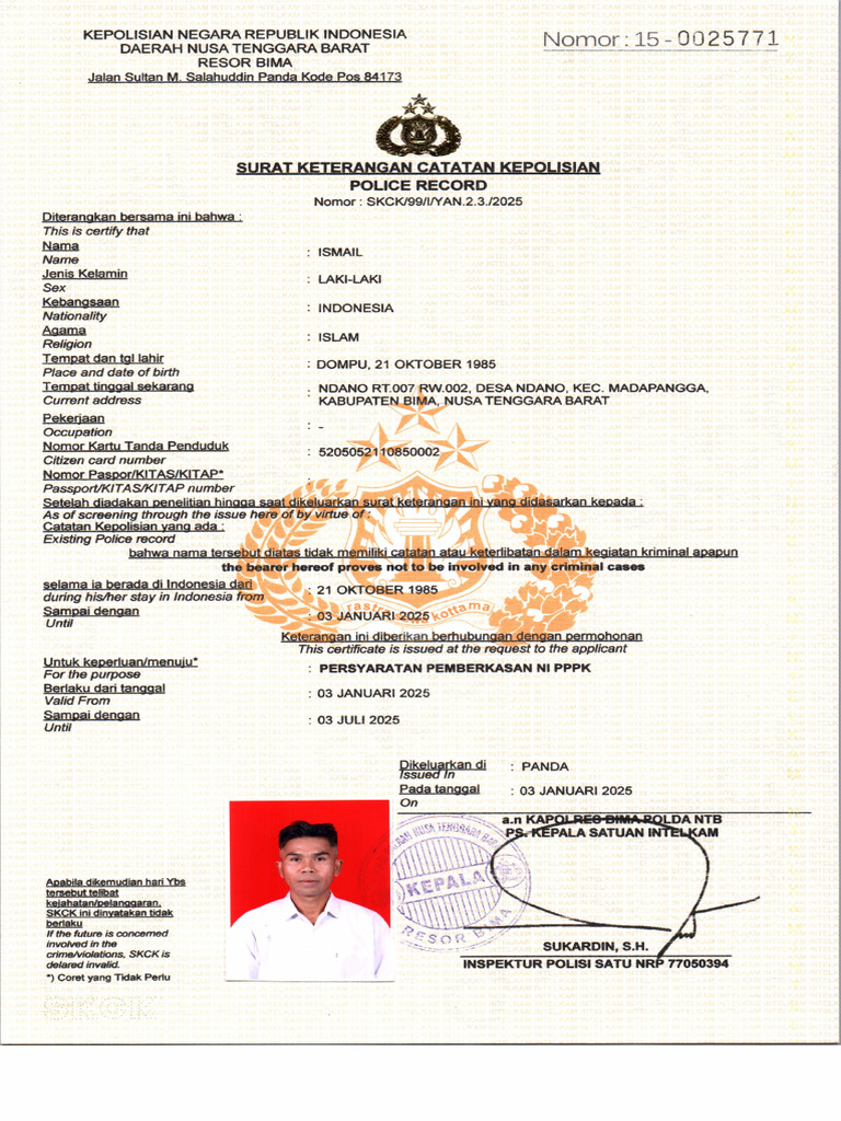 SKCK Baru | PDF