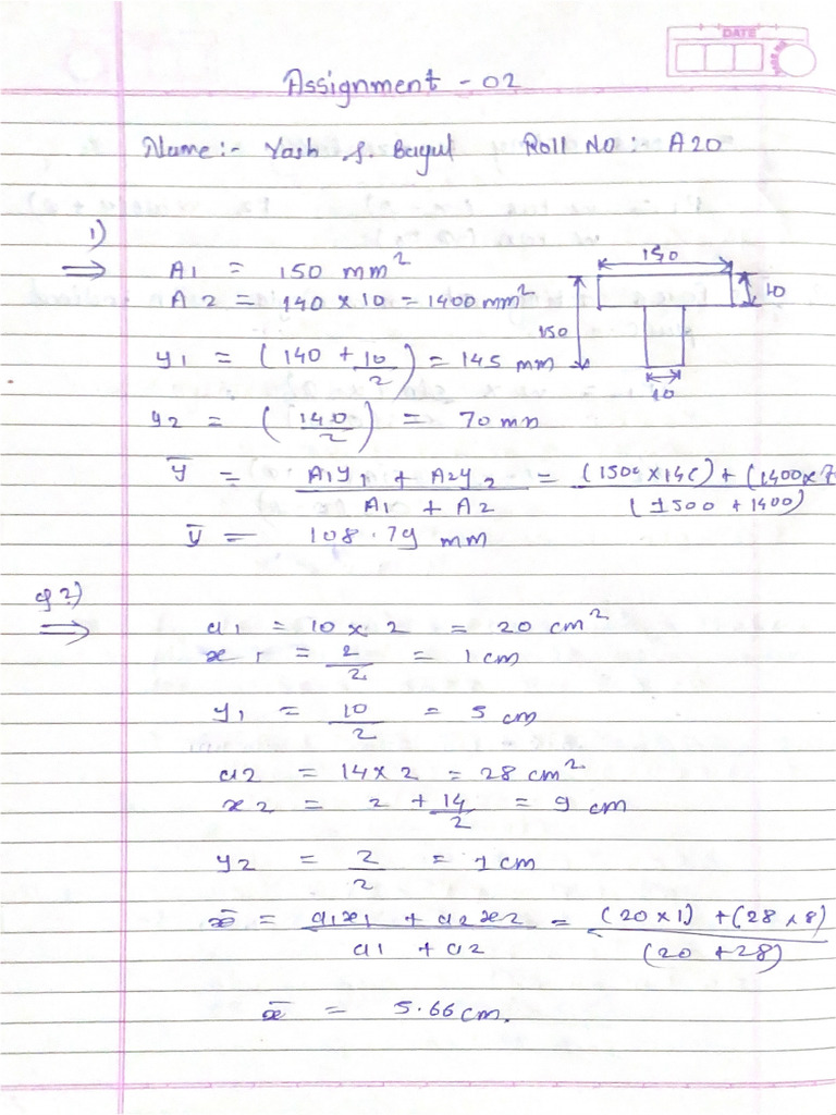 Yash Bagul-A20-EM Assignment 02 Notes | PDF