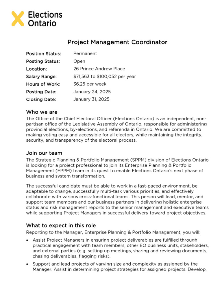 Project Management Coordinator | PDF | Project Management | Risk Management