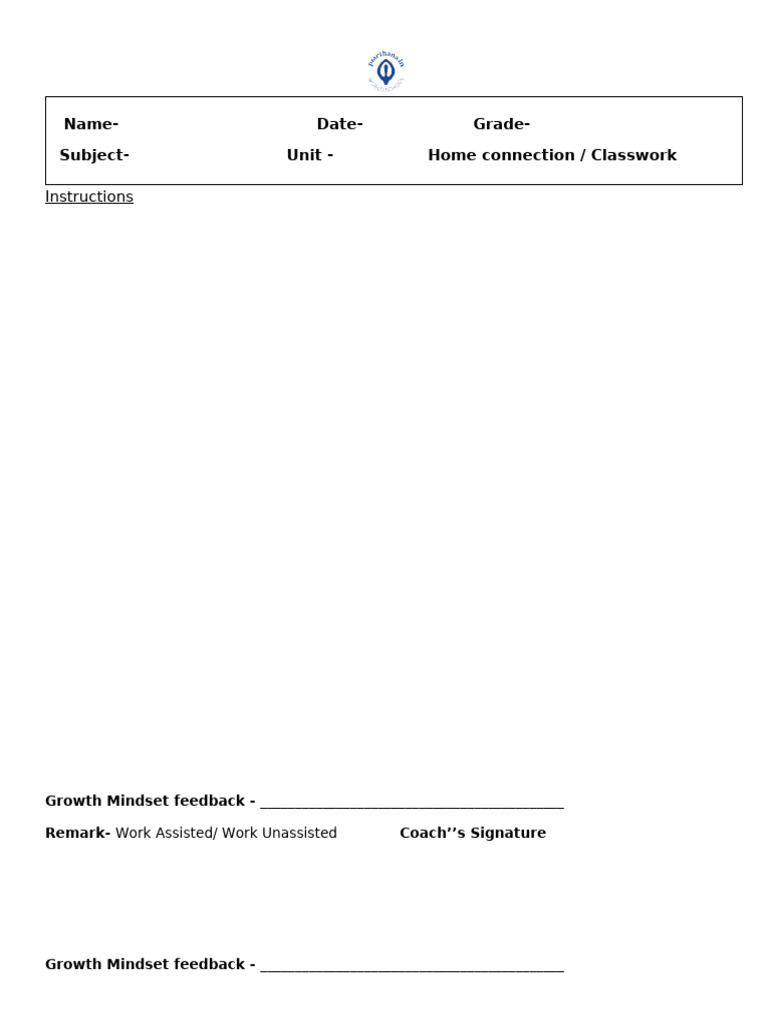 Worksheet Template | PDF