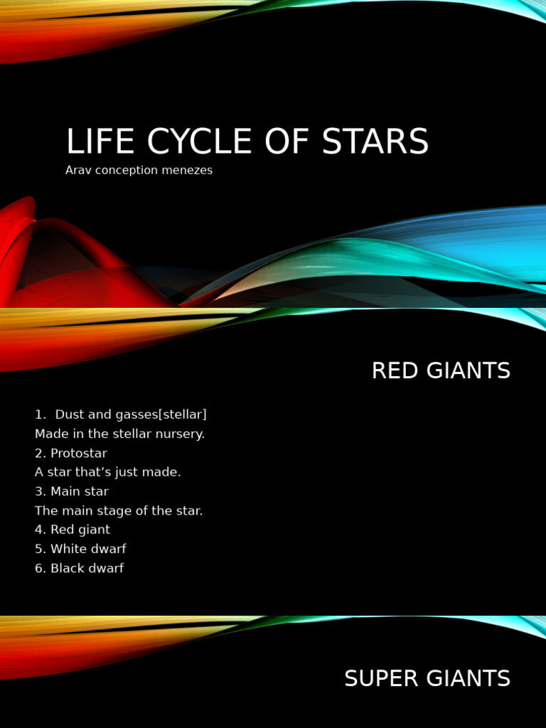 Life Cycle of Stars | PDF