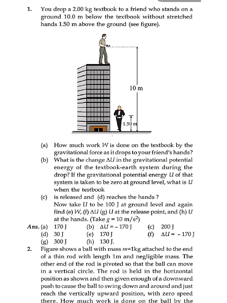 Work Energy Practice Questions | PDF