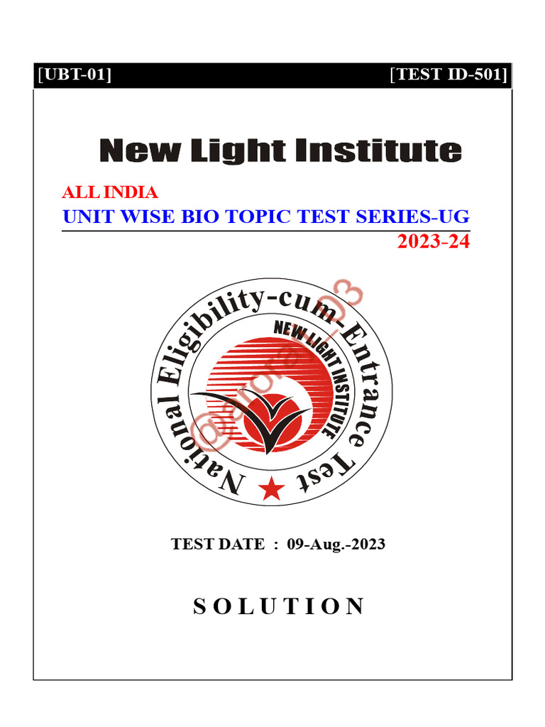 Ubt-1 Solution (09-08-2023) | PDF | Spore | Fungus