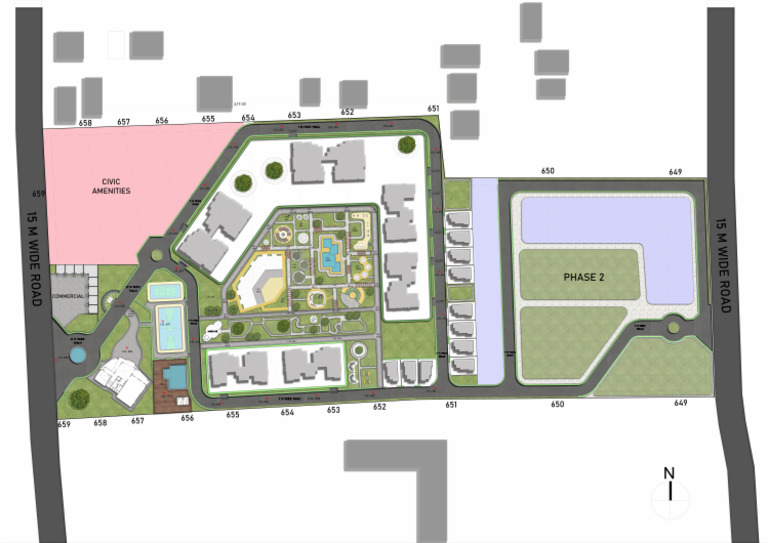 02 Final Rendered Site Plan - Opt | PDF
