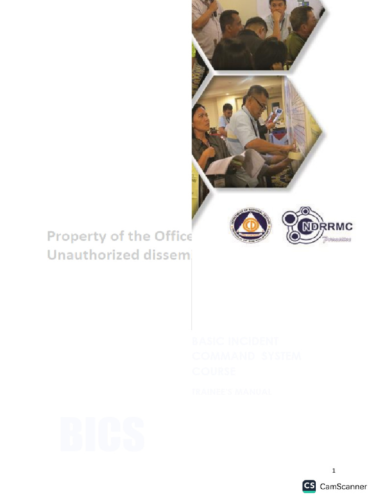 Basic Incident Command System Manual | PDF | Incident Command System ...