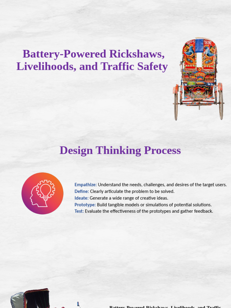Battery-Powered Rickshaw Safety Solutions | PDF | Traffic | Traffic ...