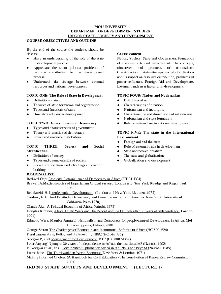 National Development | PDF | State (Polity) | Sovereignty