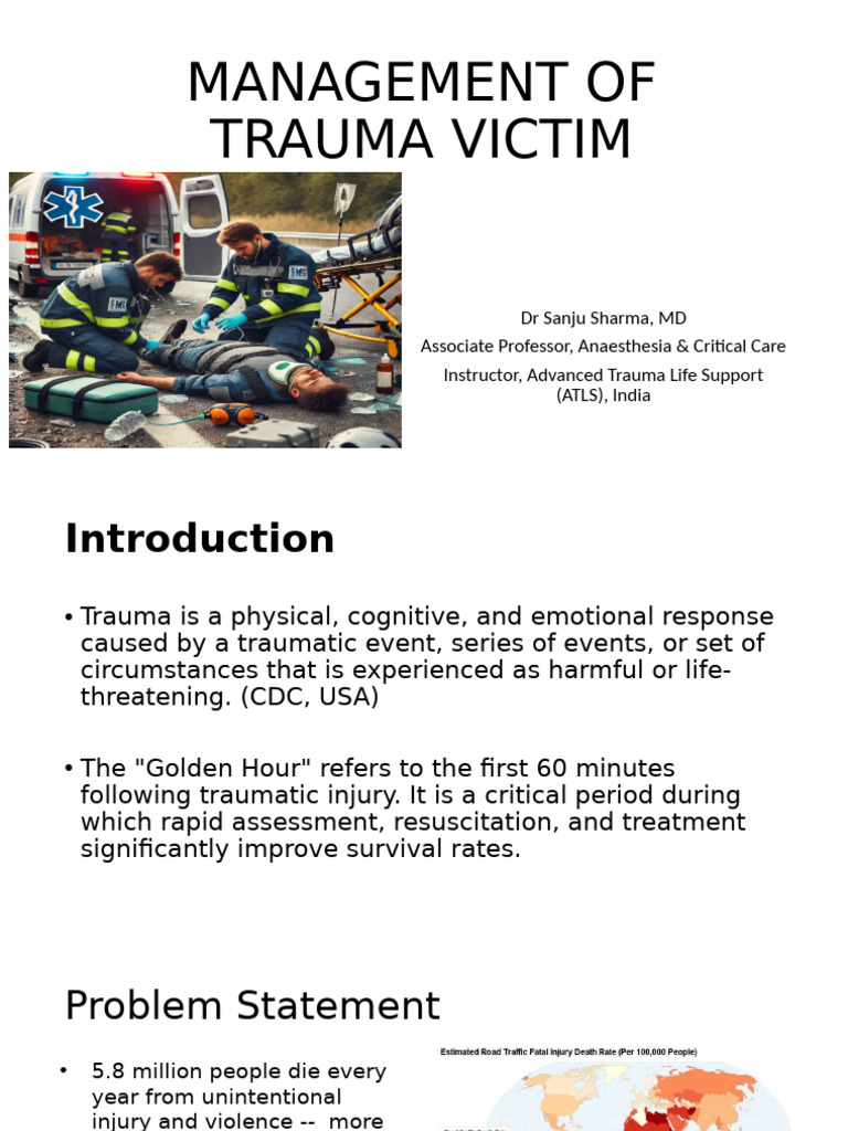 Trauma management principles | PDF | Emergency Medical Services | Major ...