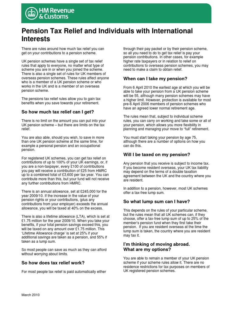 Pensions International PDF Pension Taxes