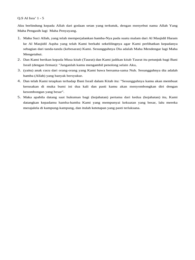 ISRA' MIRAD 2025 | PDF